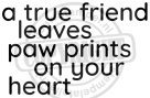 a true friend leaves paw prints 6x3-97cm copy